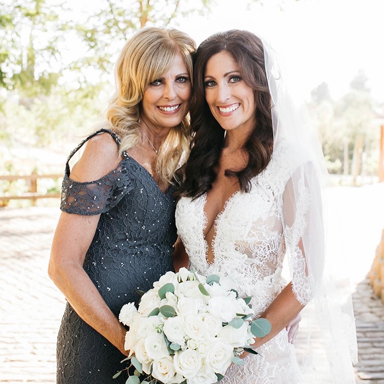 mother and bride wedding makeup